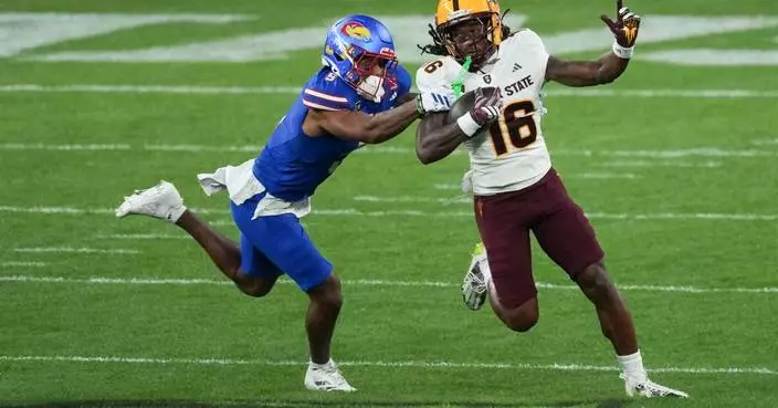 Jaren Hamilton returns kickoff 100 yards for TD in Arizona State's 24-17 win over Kansas in London