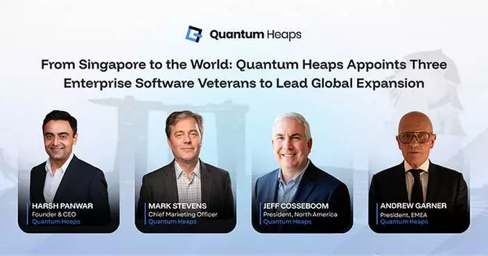 From Singapore to the World: Quantum Heaps Appoints Three Enterprise Software Veterans to Lead Global Expansion