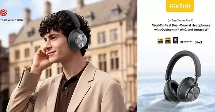 EarFun Unveils Flagship Wave Pro X: The World's First Dual-Coaxial Headphones with Qualcomm® ANC Technology and Auracast™