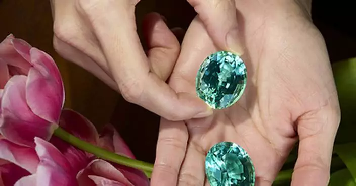 The World's Largest Matched Pair Of Flawless, Unheated Paraiba Tourmalines Go To Auction At Sotheby's