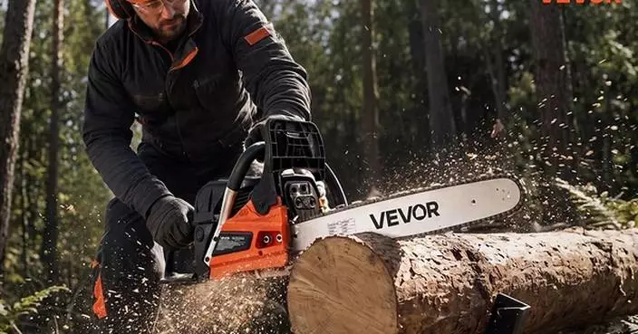 VEVOR Launches 62cc Gas Chainsaw for Firewood Preparation and Property Maintenance