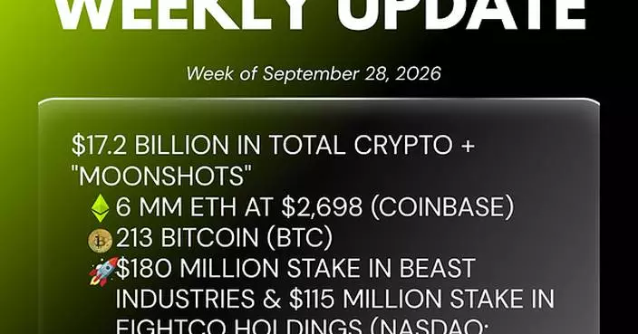 Bitmine Immersion Technologies (BMNR) Announces ETH Holdings Reach over 6 Million Tokens with Total Crypto, Cash &amp; Marketable Securities Holdings of $17.2 Billion