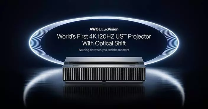 AWOL Vision Opens Pre-Orders for LuxVision: World's First Optical-Shift 4K 120Hz Projector