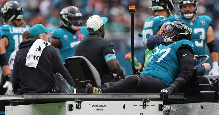 Jaguars LT Anton Harrison to have arthroscopic knee surgery and will miss weeks, maybe months