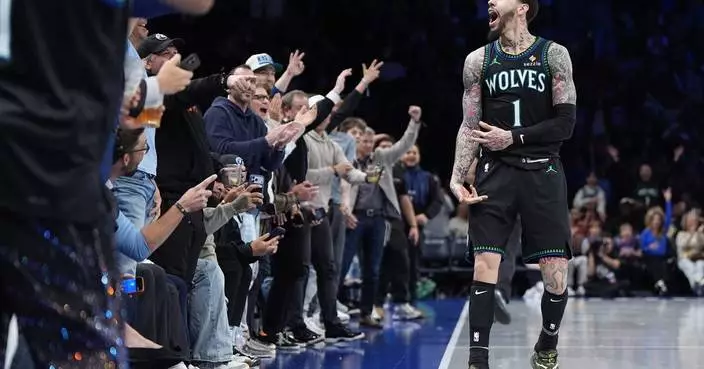 Timberwolves blow out Clippers 127-101 behind Ball's 24 points for 1st win without Edwards