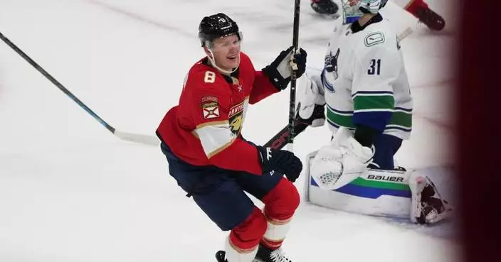 Brady Tkachuk completes his 2nd straight natural hat trick in OT as Panthers stun Canucks