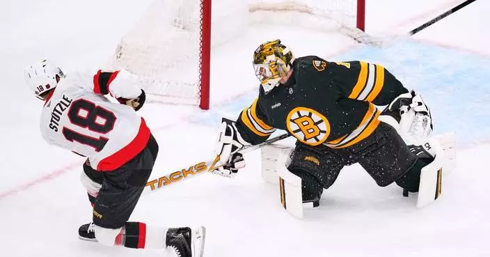 Stutzle's 3-point game, Ullmark and Ersson power Senators to a 4-1 win over Bruins