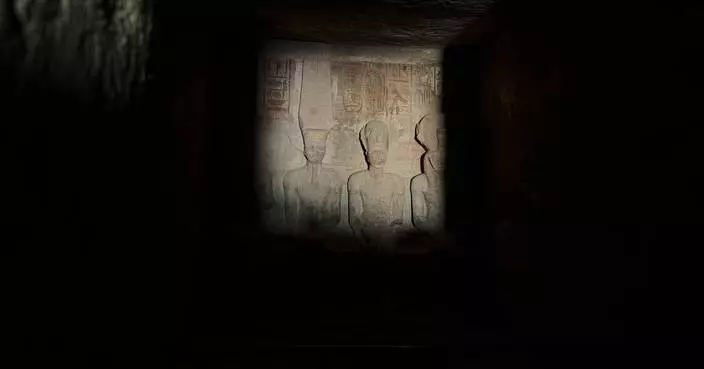 Twice a year, a golden sunbeam illuminates a 3,000-year-old Egyptian temple
