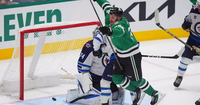 Roope Hintz scores overtime breakaway goal after tying game late as Stars beat Jets 3-2
