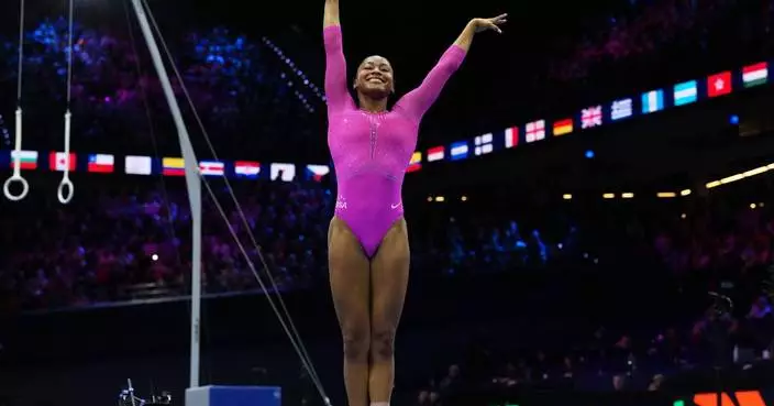Newly minted all-around champ Skye Blakely adds two more medals at world gymnastics championships