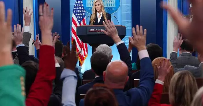 New White House press secretary's debut: Brief, limited questions and some harsh reviews