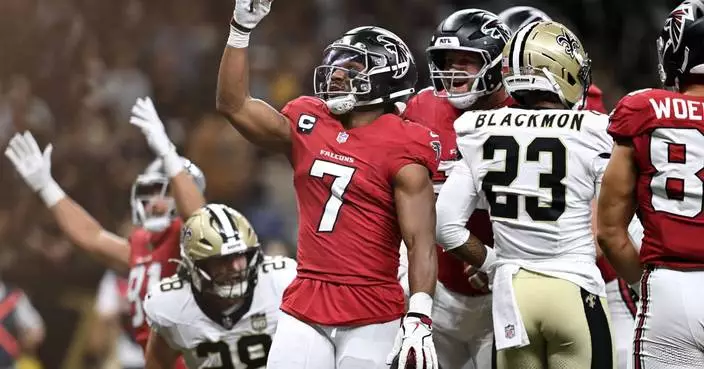 Bijan Robinson's big production and efficient play from Michael Penix Jr. sparks Falcons' turnaround