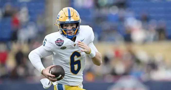 Pitt QB Mason Heintschel's season is over after tearing the ACL in his right knee