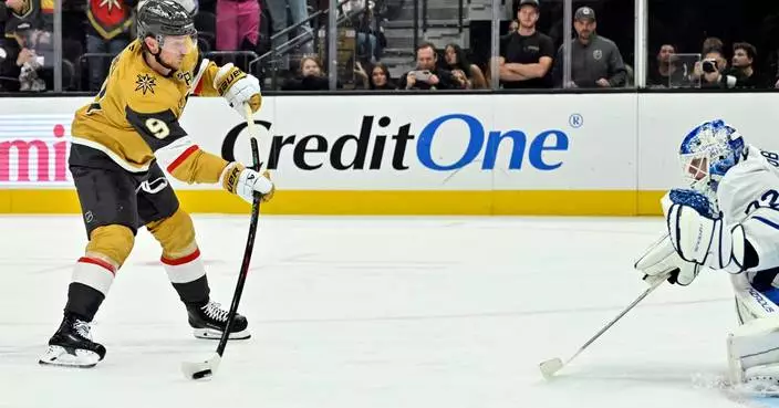Connelly's SO goal lifts Golden Knights past Maple Leafs 4-3 after rallying from a 3-goal deficit