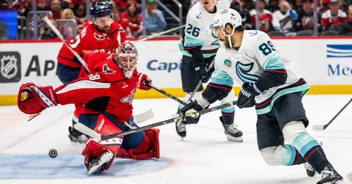 Kraken overcome Alex Ovechkin's first goal of the season to beat the Capitals 5-3
