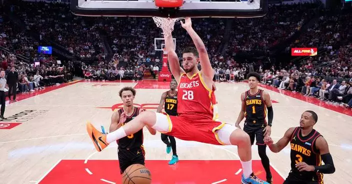 Sengun has 29 points as Rockets stay unbeaten with 120-110 win over Hawks
