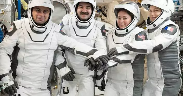 Four astronauts return to Earth after eight months in space