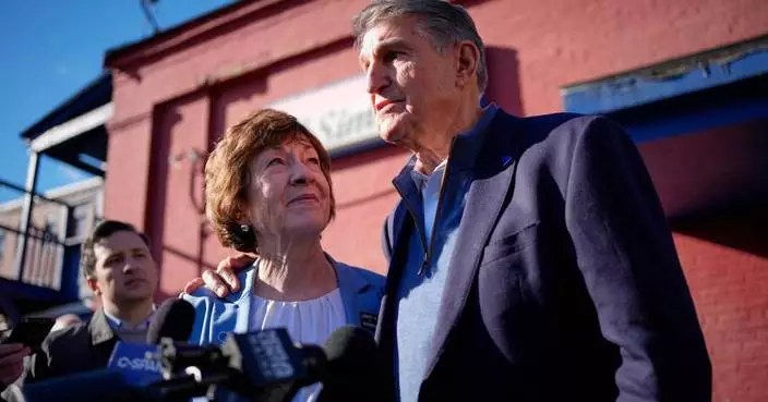 Maine Sen. Collins enlists ex-Democratic colleague Manchin in effort to highlight her independence