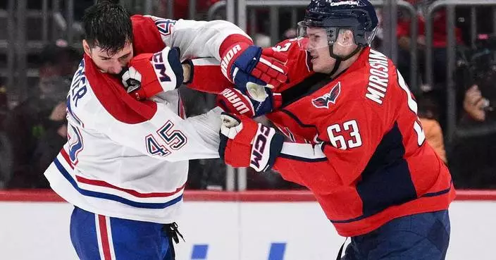 Alex Tuch has 2 goals and an assist in the Capitals' 5-4 win over the Canadiens