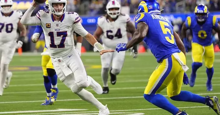 Josh Allen racks up 331 yards and Bills outlast Rams with help from blocked FG for 37-34 win in OT