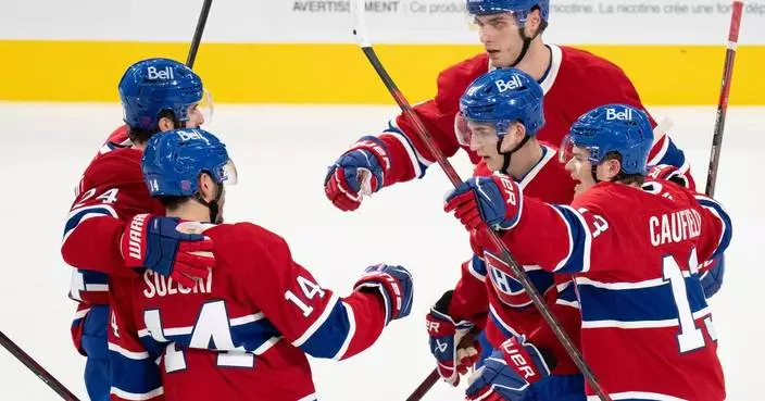 Caufield scores his second goal in OT to lift Canadiens over Sabres 4-3