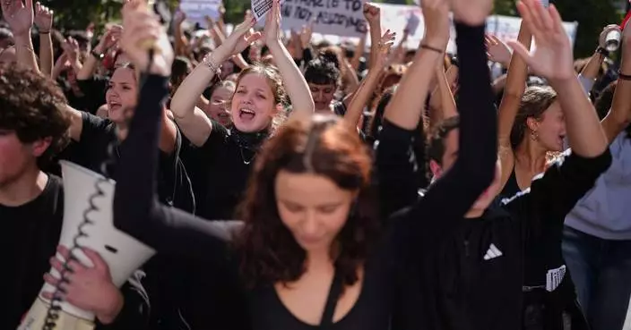 Thousands of students and teachers march through Greek capital to protest high cost of living