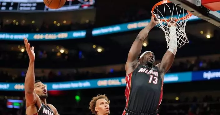 Bam Adebayo passes longtime teammate Udonis Haslem as Heat's career leader in rebounds