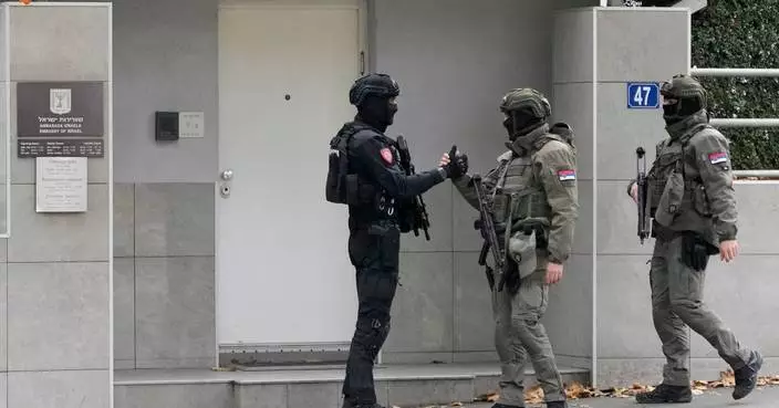 Serbian police say assailant killed after attacking a guard outside the Israeli Embassy in Belgrade