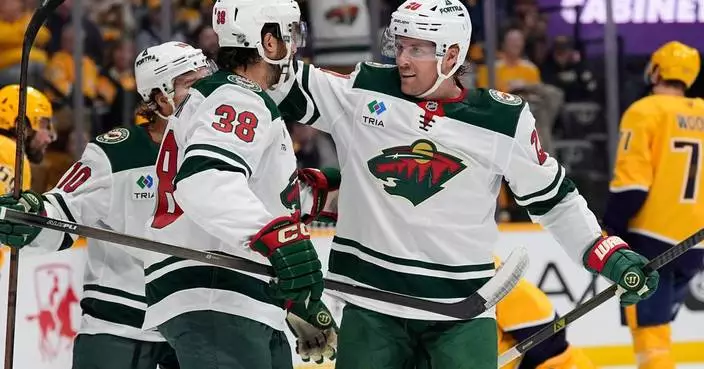 A fast first period sets the tone as the Wild open with a 3-1 win over Nashville