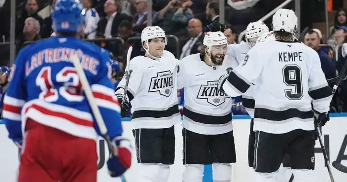 Kings continue hot Eastern Conference trip with 6-3 win over Rangers