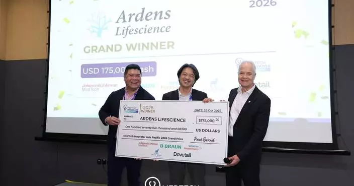 MedTech Innovator Asia Pacific Names Ardens Lifescience 2026 Grand Prize Winner