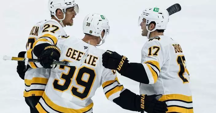 JJ Peterka scores in OT to lift the Bruins past the Jets, 4-3