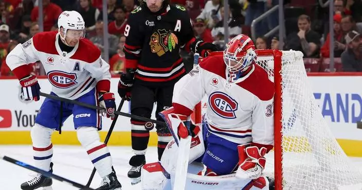 Jake Evans scores twice in the Canadiens' 4-1 victory over the Blackhawks