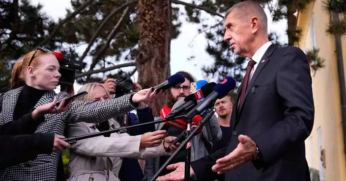 The ruling party of the populist Czech prime minister leads in 1st round of Senate election