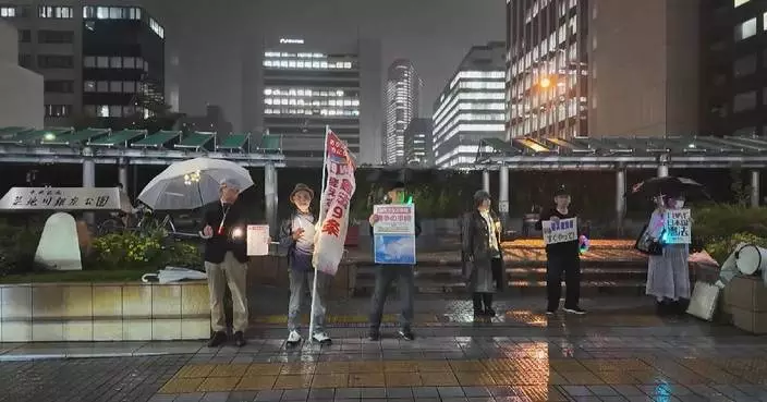 Japanese citizens protest against altering Three Non-Nuclear Principles