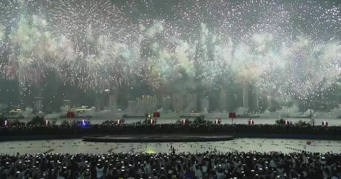 Drones, fireworks and folk performances light up China's National Day