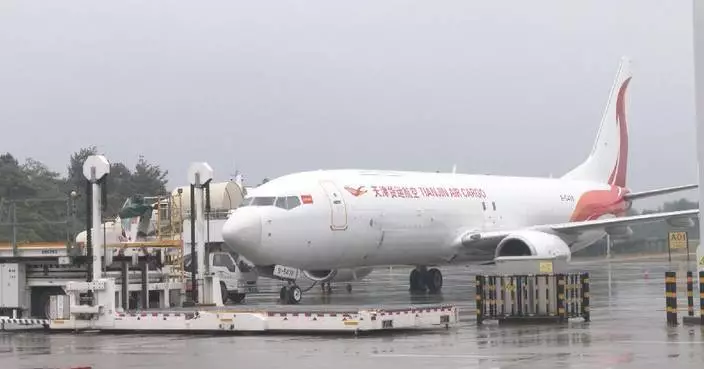 Central China airport handles over 100 flights in first month of int'l cargo operations