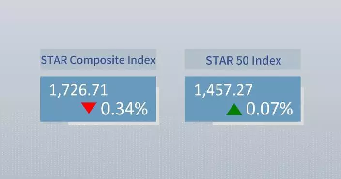 China's STAR Composite Index closes lower Friday