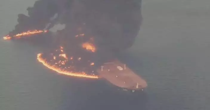 Iran's IRGC says "violating" supertanker exploded after hitting mines in Hormuz Strait