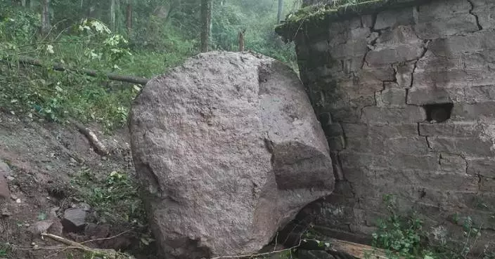 Villagers safely evacuated in advance before rockfall incident in southwest China