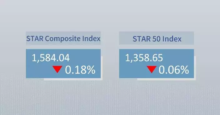 China's STAR Composite Index closes lower Friday