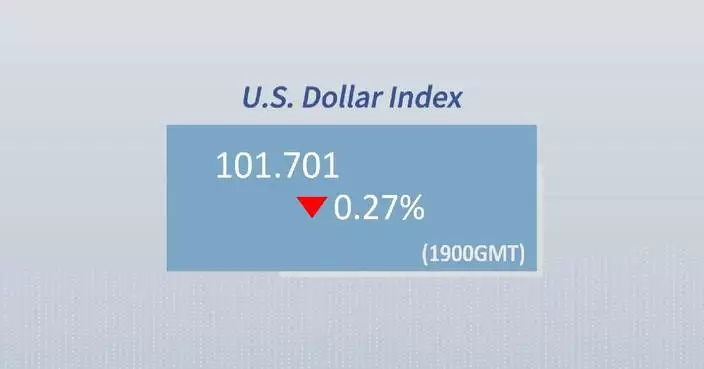 U.S. dollar ticks down