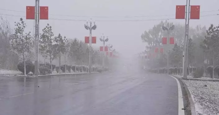 Heavy snow blankets parts of northwest China's Xinjiang, disrupting traffic