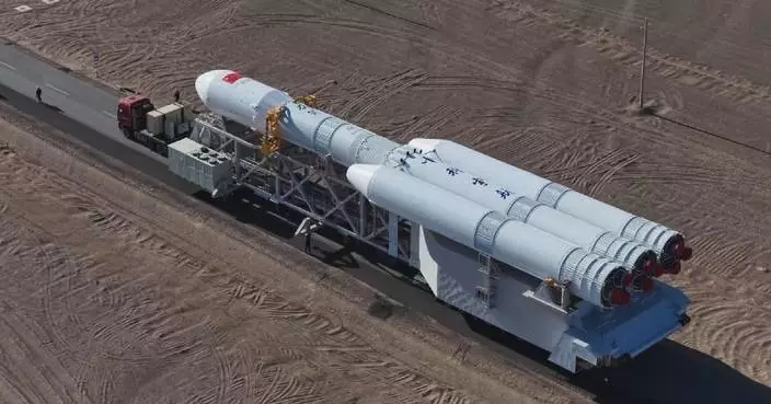 Lijian-2 Y2 carrier rocket transported to dedicated launch pad