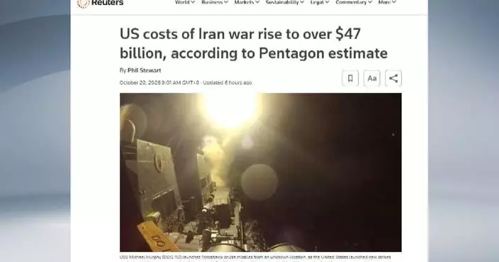 U.S. military raises cost estimate of Iran war to 47 billion U.S. dollars