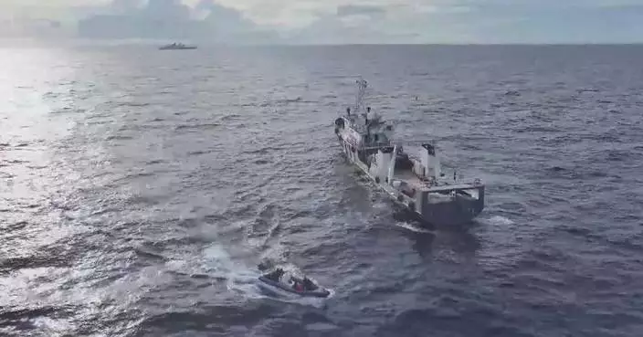 China Coast Guard conducts law enforcement drills in waters near Ren'ai Jiao, Xianbin Jiao
