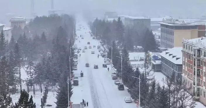Heavy snow hits northeast China's Heilongjiang