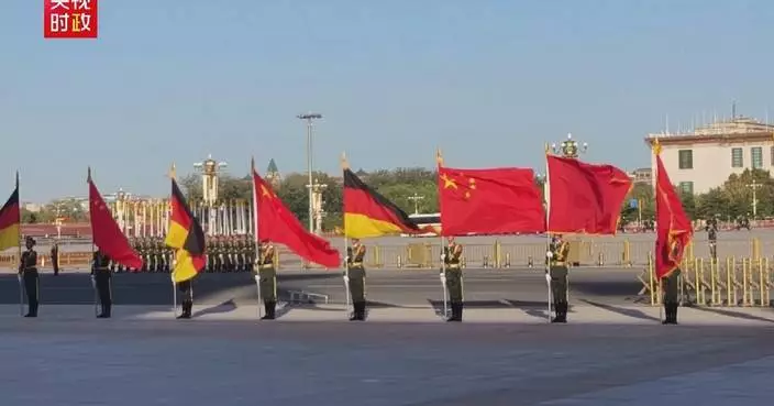 Xi to hold welcome ceremony for German president