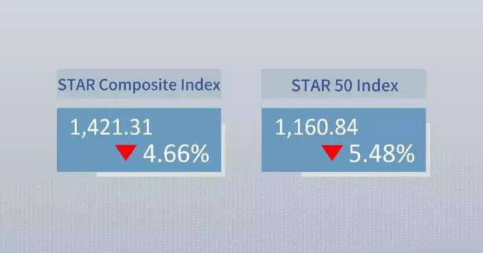 China's STAR Composite Index closes lower Friday