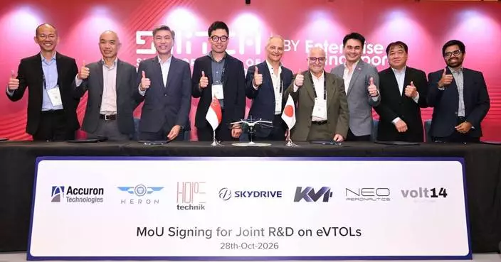 SkyDrive Signs MOU with Six Singapore Tech Companies to Collaborate on Advanced Air Mobility R&amp;D